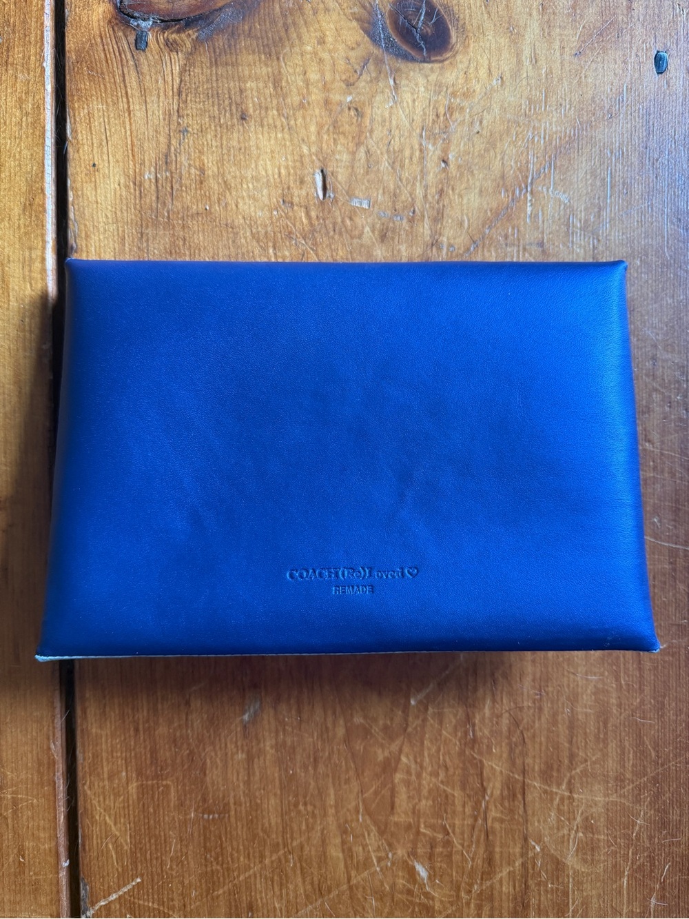 Coach (Re) Loved Colorblock Envelope Clutch in Various Blues - Picture 2 of 3
